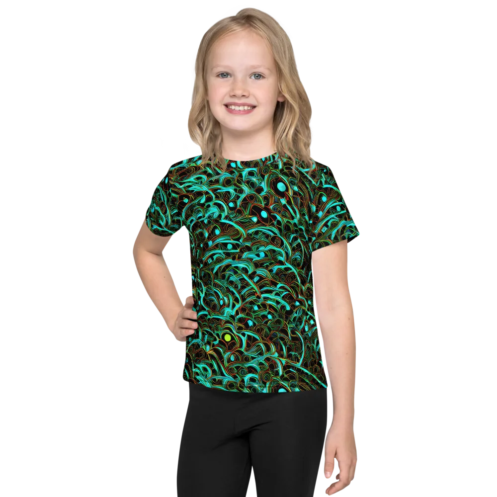 Dark Matter Drift on Kids Crew Neck T-Shirt — Front