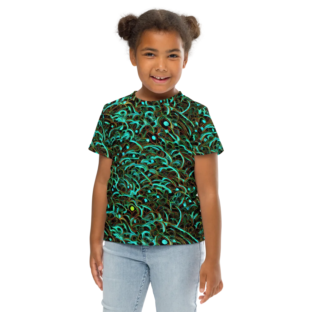 Dark Matter Drift on Kids Crew Neck T-Shirt — Front