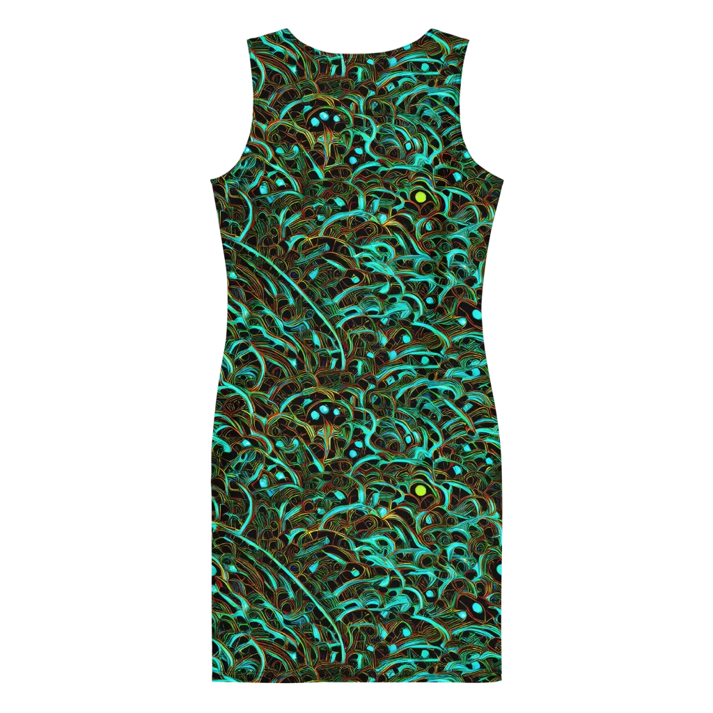 Dark Matter Drift on Bodycon Dress — Back