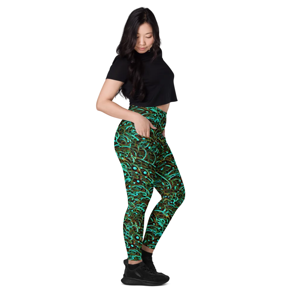 Dark Matter Drift on Leggings with Pockets — Right