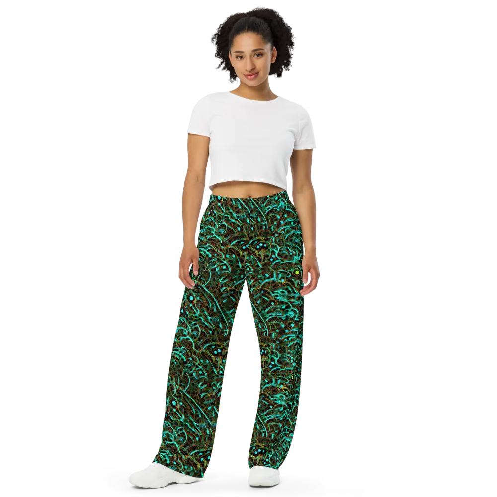Dark Matter Drift on Wide-Leg Pants — Front