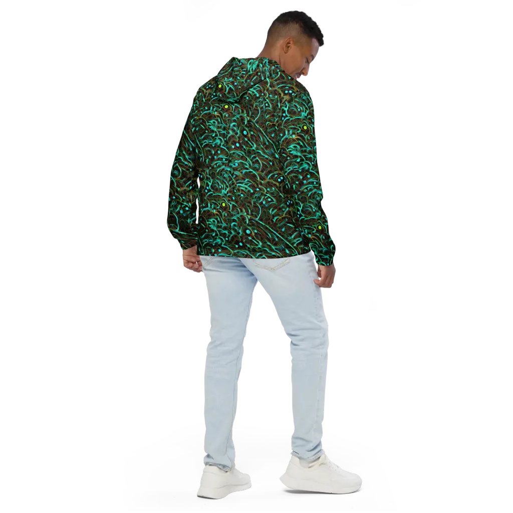 Dark Matter Drift on Men's Windbreaker — Back