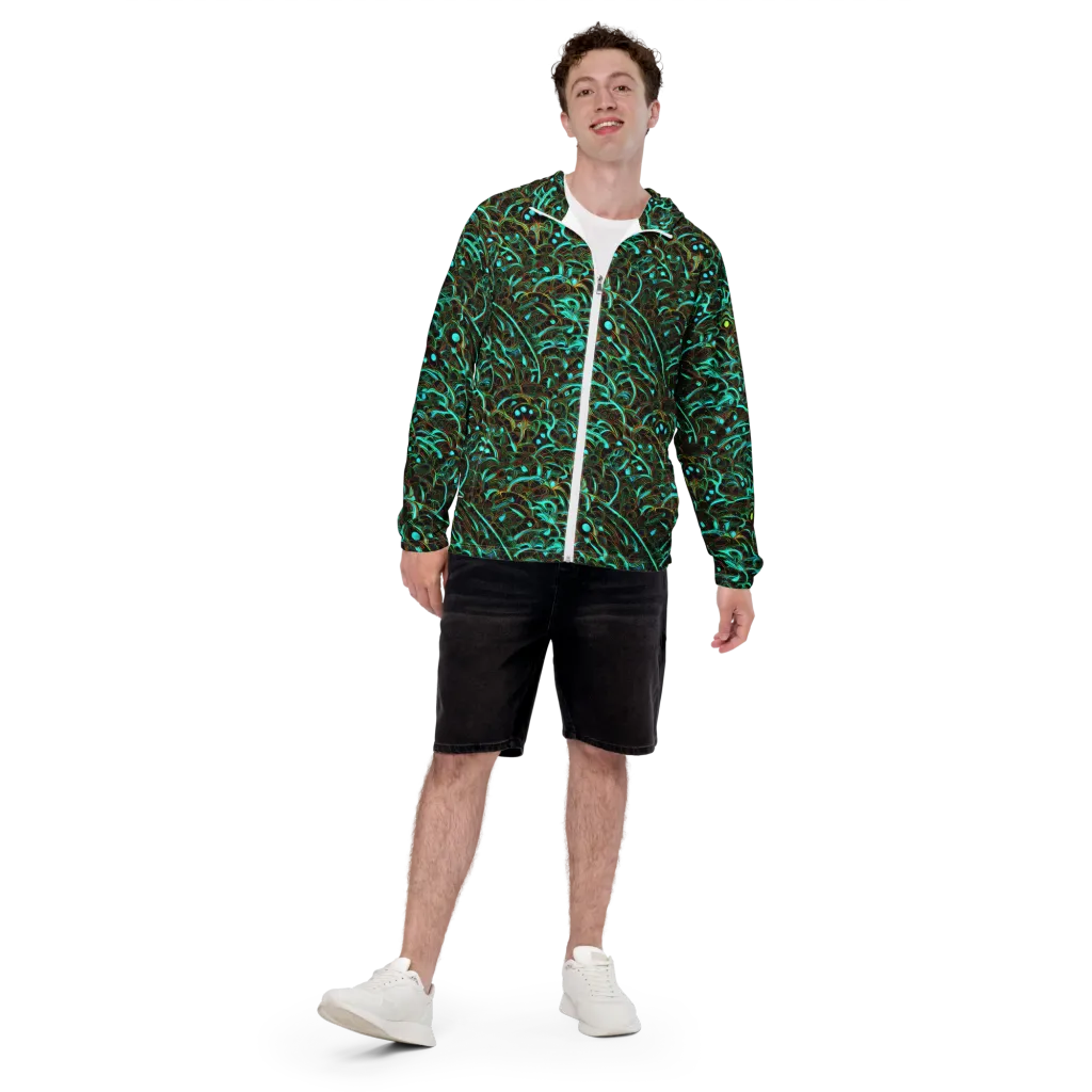 Dark Matter Drift on Men's Windbreaker — Front