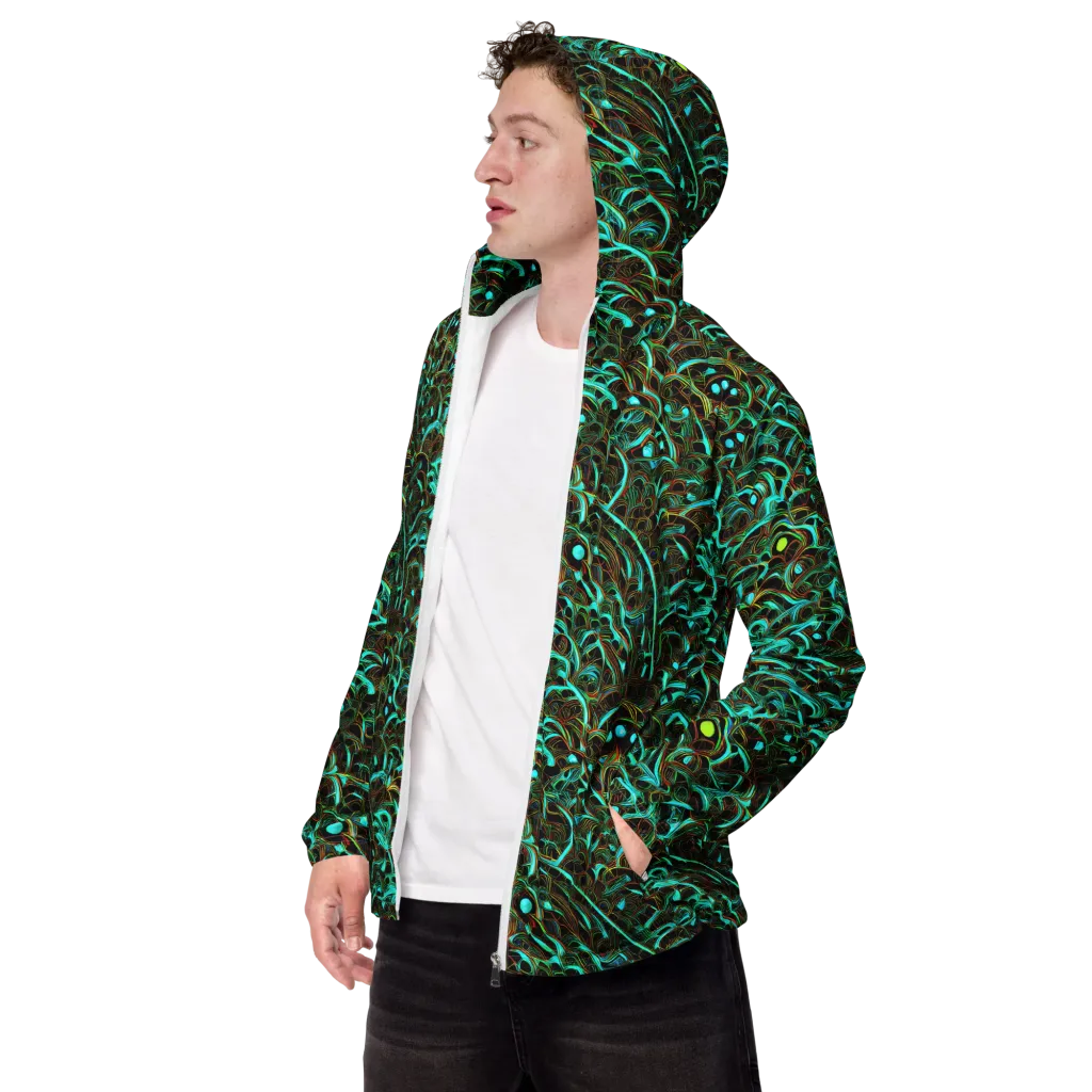 Dark Matter Drift on Men's Windbreaker — Left Front