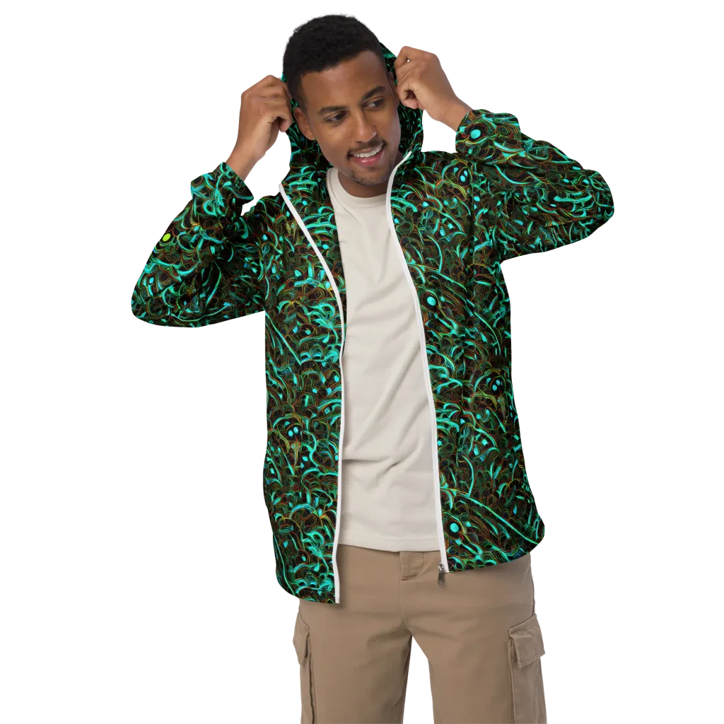 Dark Matter Drift on Men's Windbreaker — Front