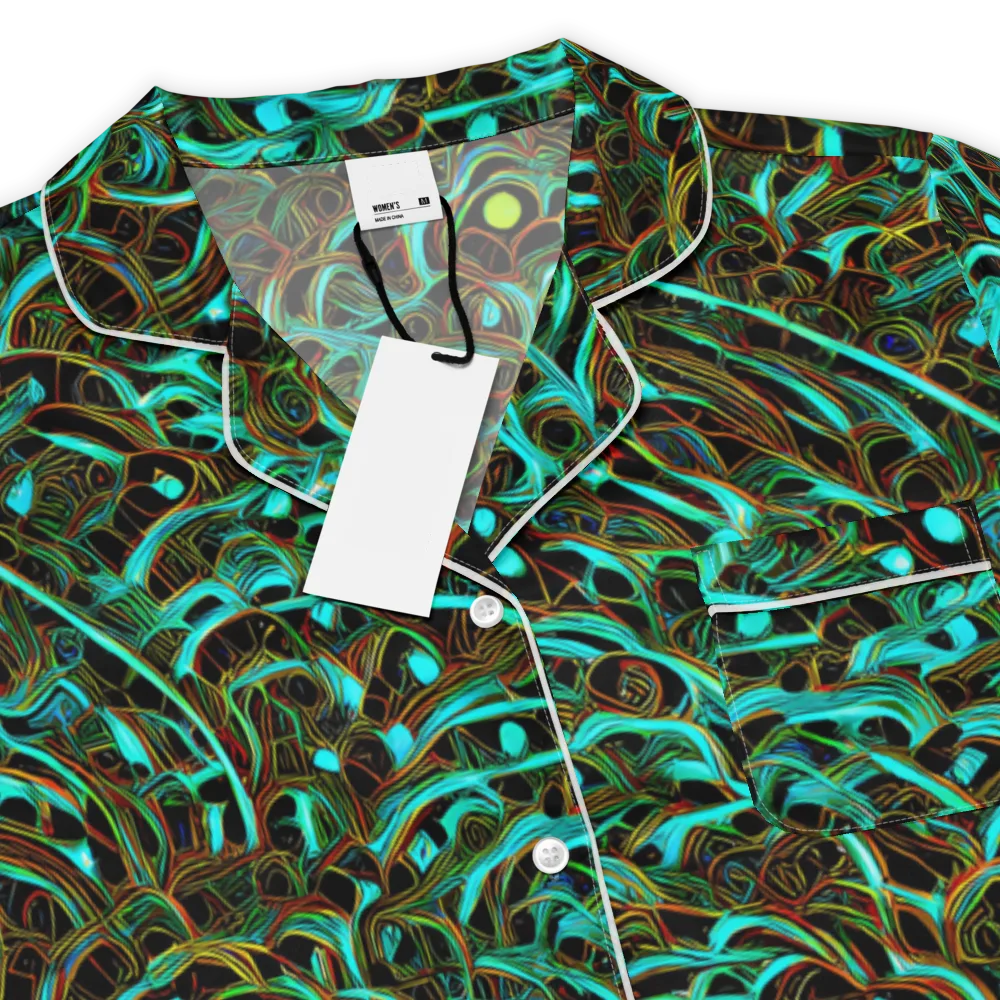Dark Matter Drift on Women's Short Sleeve Pajama Top — Product details