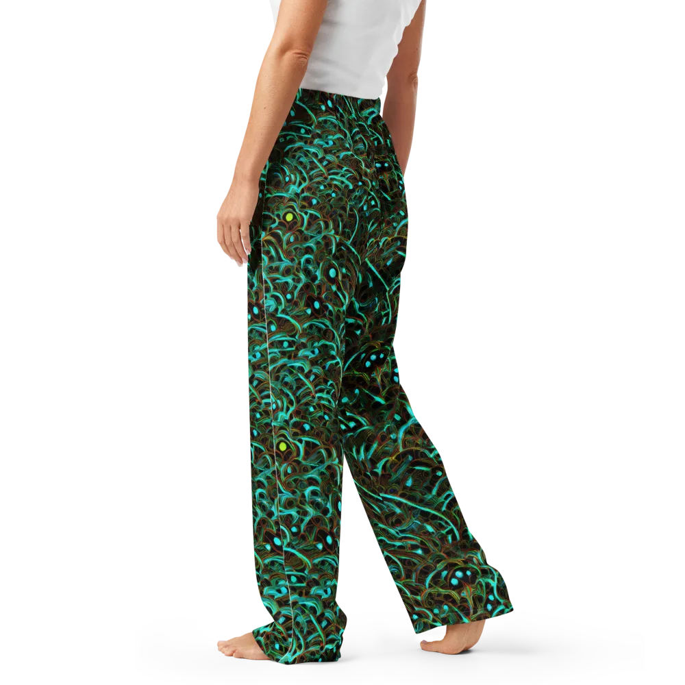 Dark Matter Drift on Women's Pajama Pants — Left