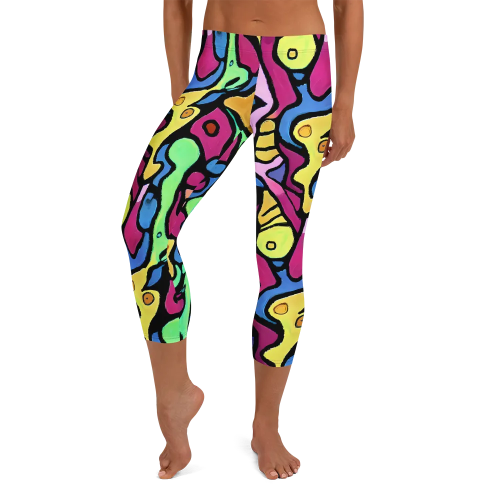 Pop Oracle on Capri Leggings — Front