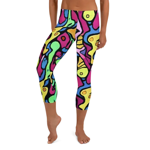 Pop Oracle on a Capri Leggings