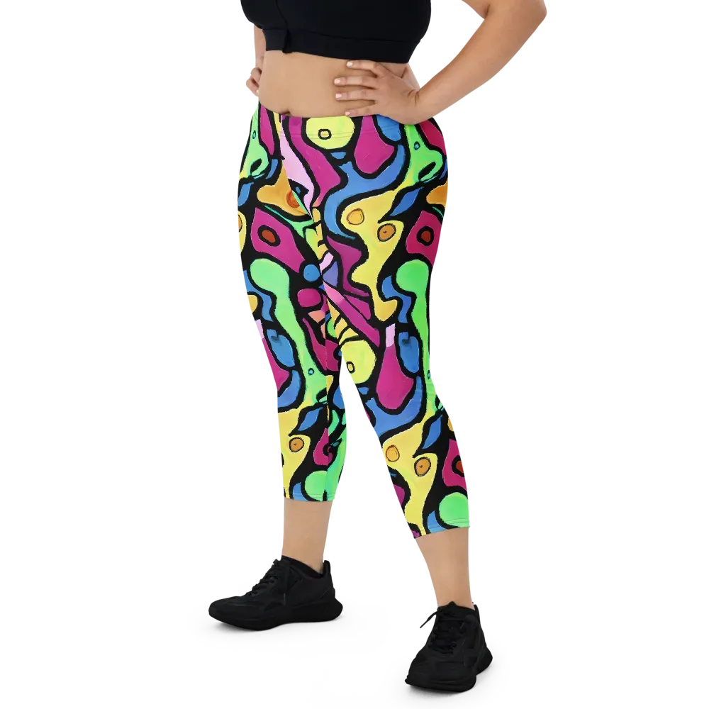 Pop Oracle on Capri Leggings — Front