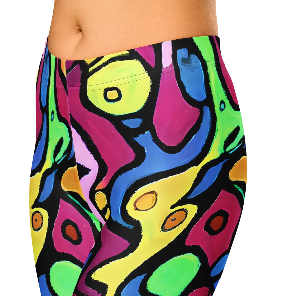 Pop Oracle on Capri Leggings — Zoomed-in