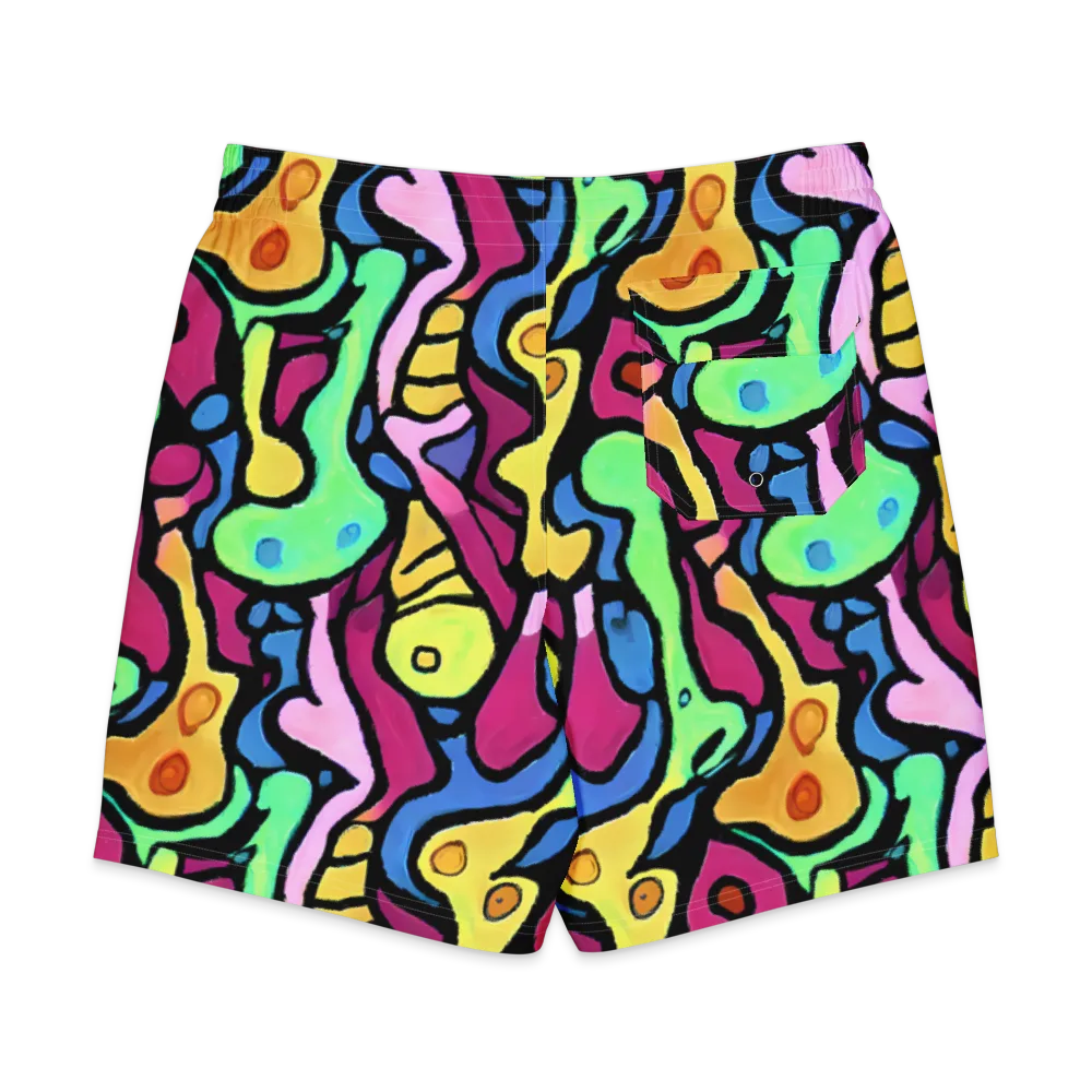 Pop Oracle on Men's Board Shorts — Back