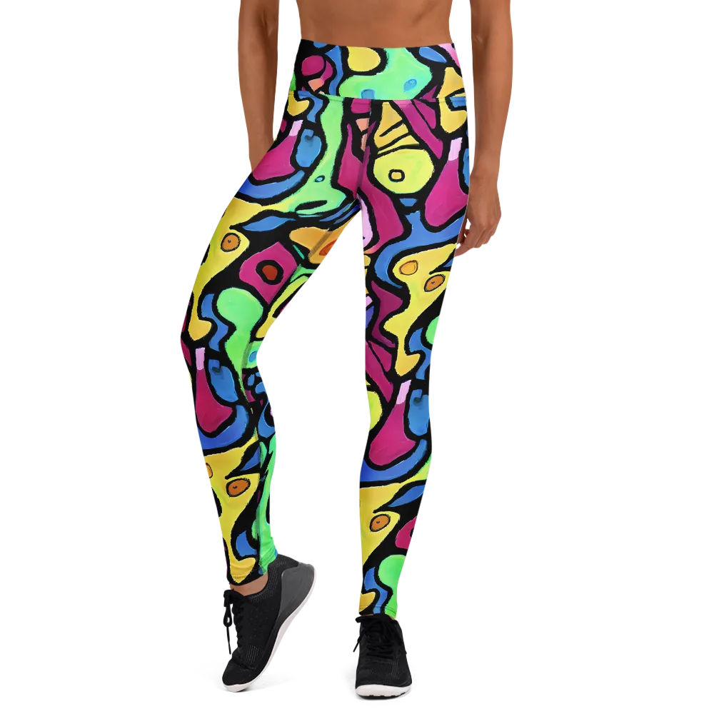 Pop Oracle on Yoga Leggings — Front