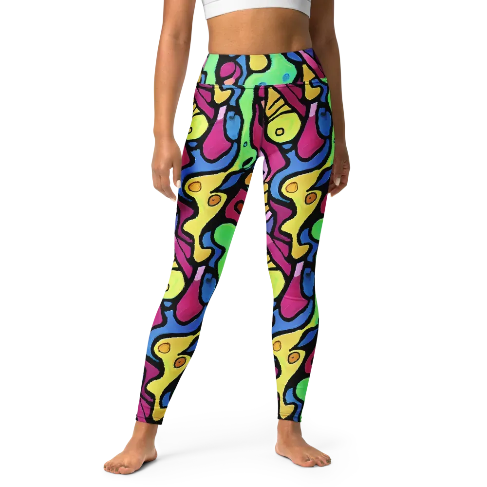 Pop Oracle on Yoga Leggings — Front