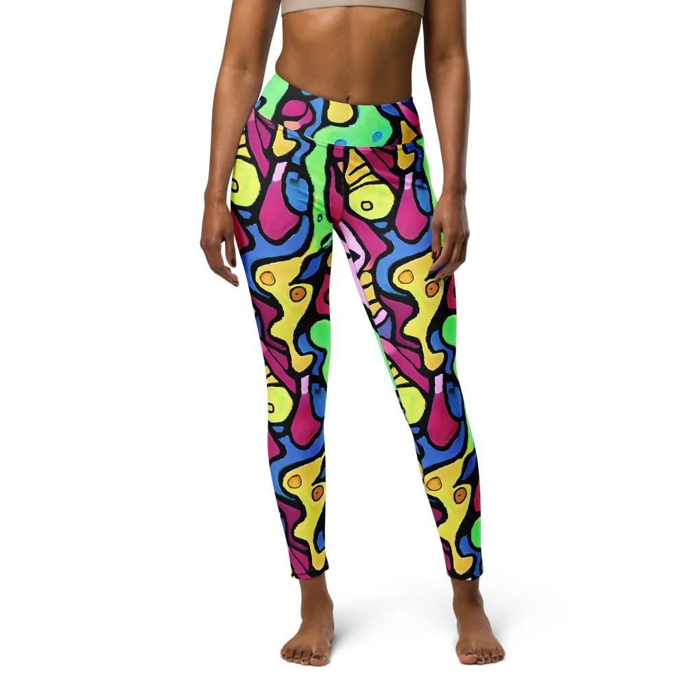 Pop Oracle on Yoga Leggings — Front