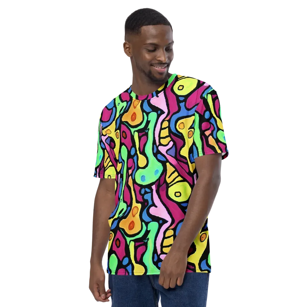 Pop Oracle on Men's Crew Neck T-Shirt — Left