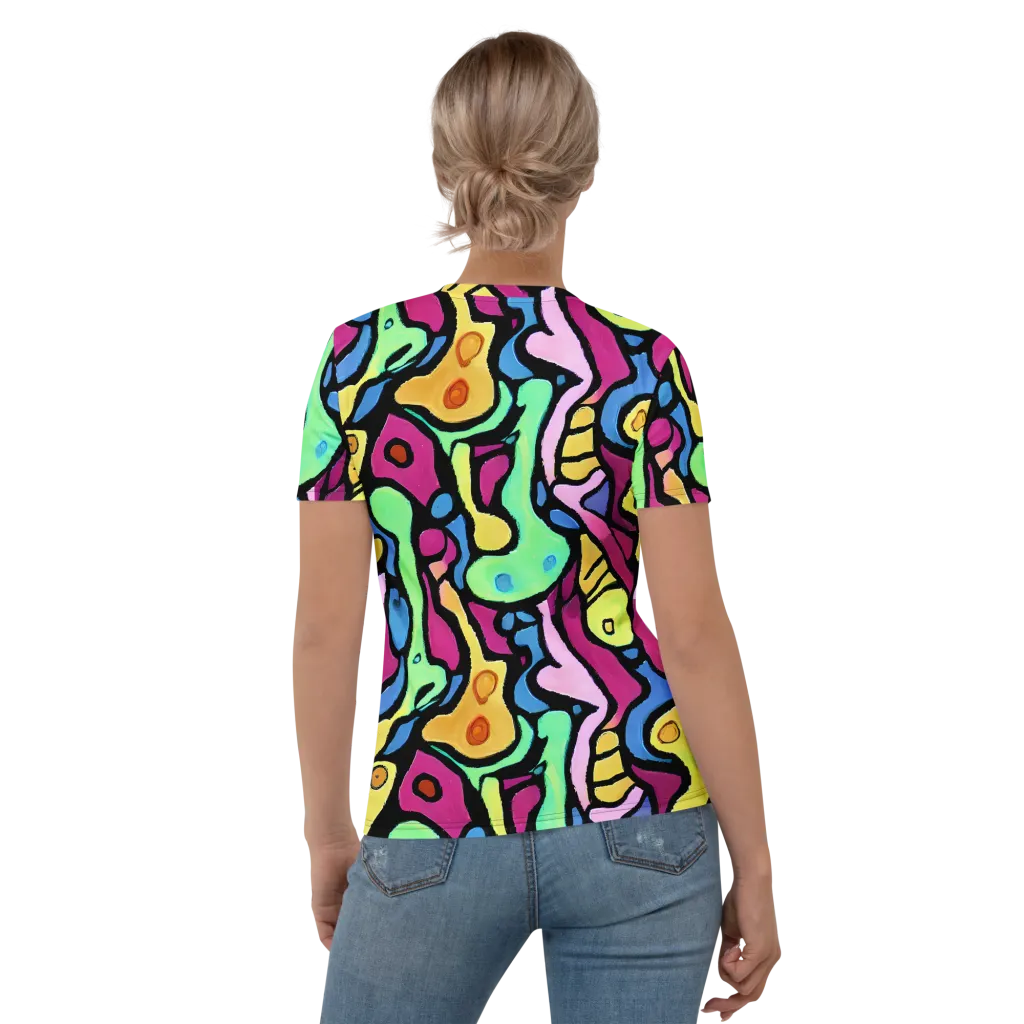 Pop Oracle on Women's Crew Neck T-Shirt — Back