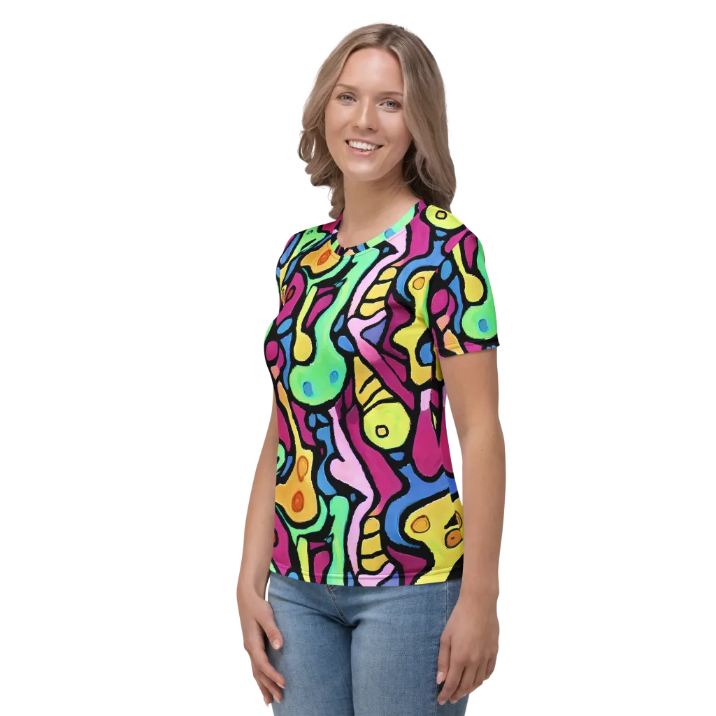 Pop Oracle on Women's Crew Neck T-Shirt — Left