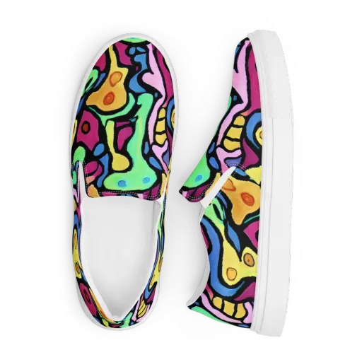 Pop Oracle on a Men's Slip-On Canvas Shoes