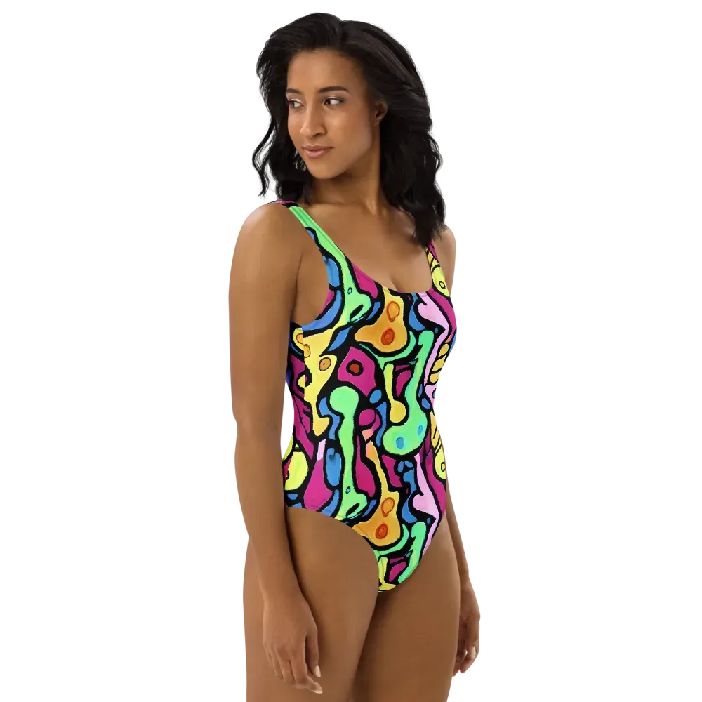 Pop Oracle on One-Piece Swimsuit — Right