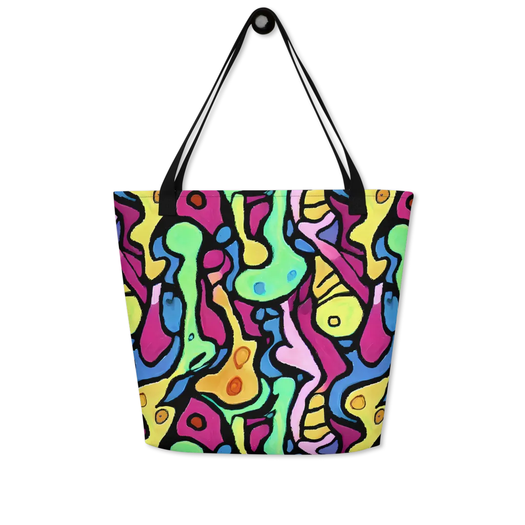 Pop Oracle on Large Tote Bag W/ Pocket — Front