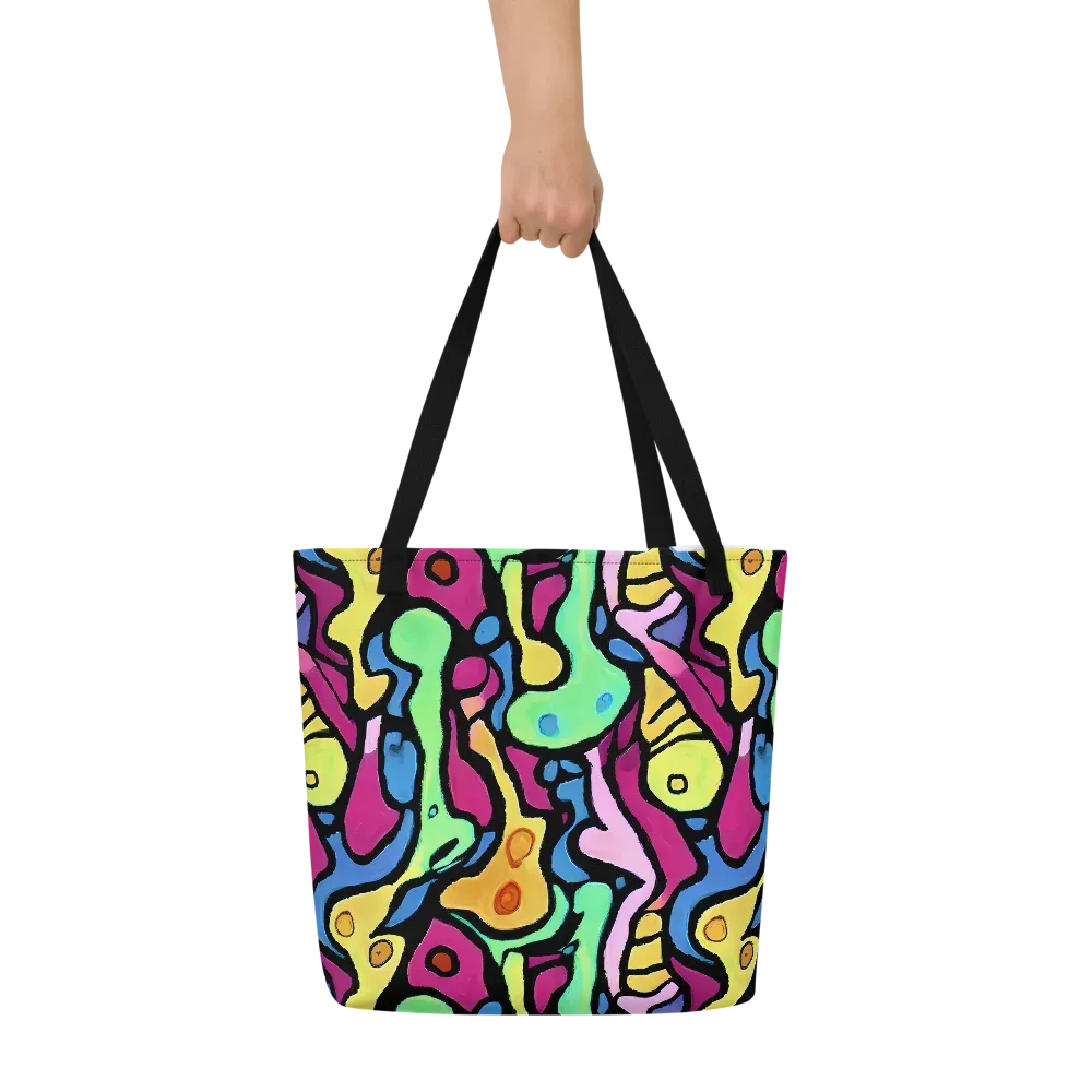 Pop Oracle on Large Tote Bag W/ Pocket — Front