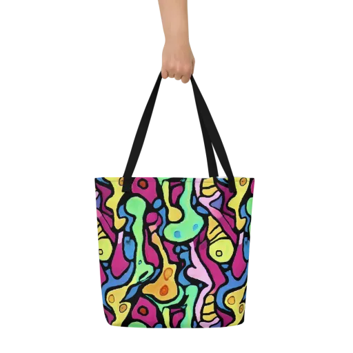 Pop Oracle on a Large Tote Bag W/ Pocket