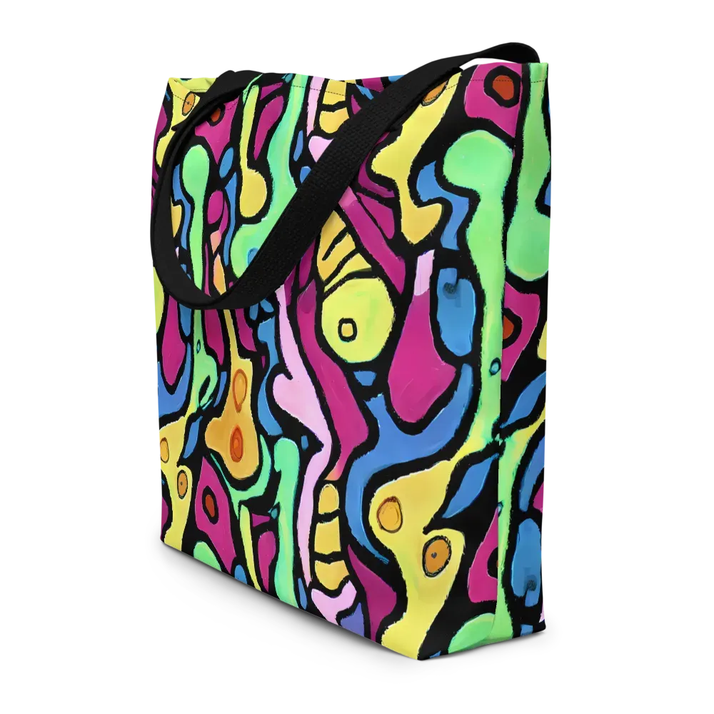 Pop Oracle on Large Tote Bag W/ Pocket — Front