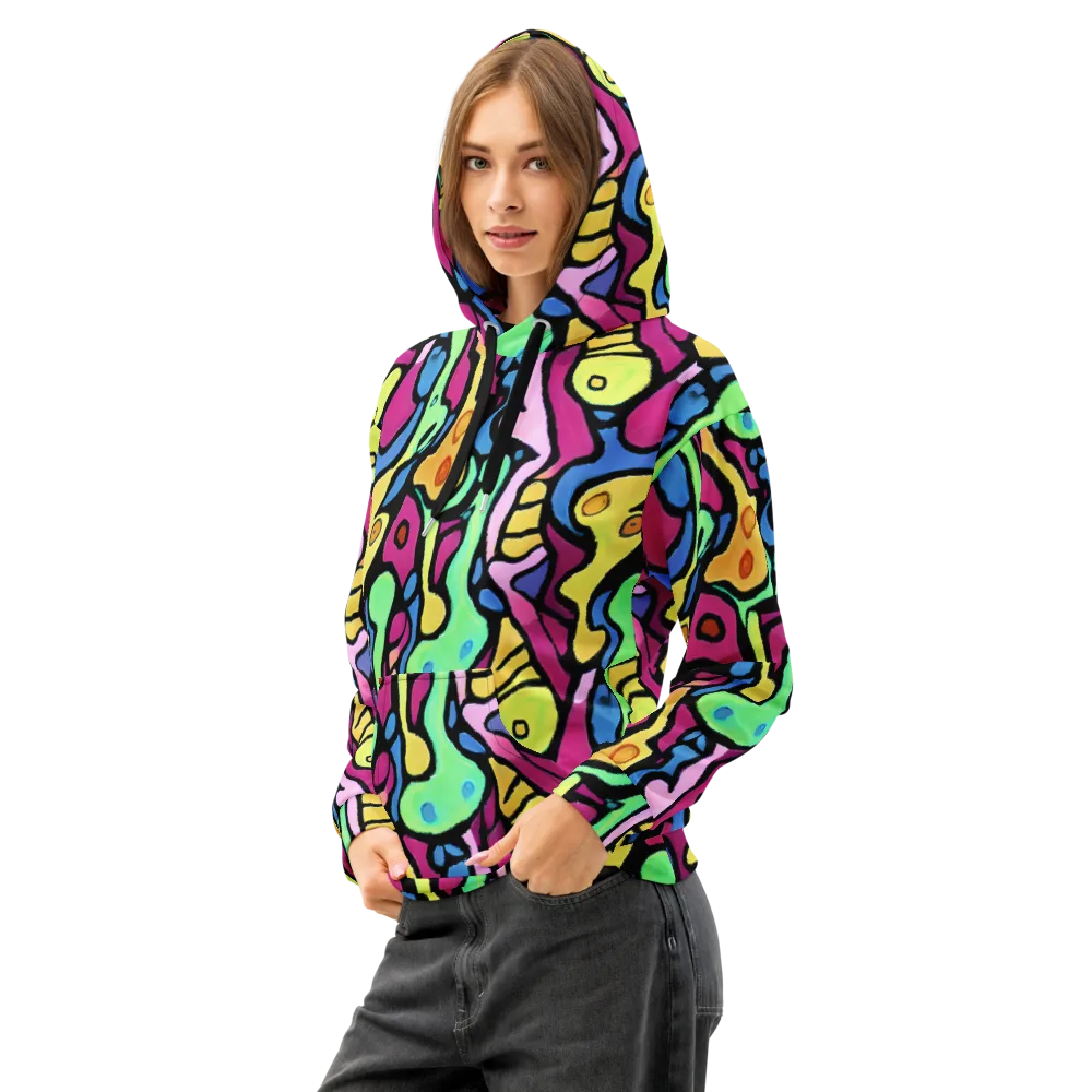Pop Oracle on Cotton Hoodie — Left Front