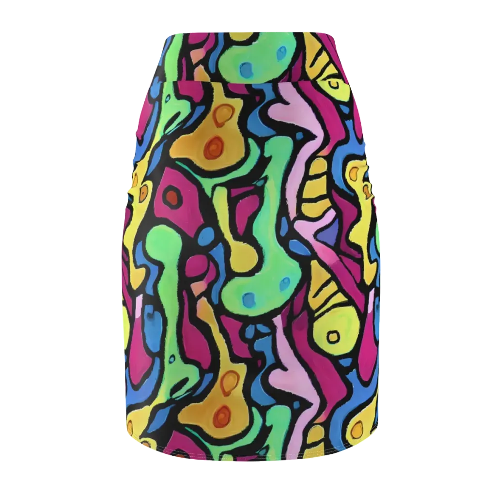 Pop Oracle on Pencil Skirt — Back