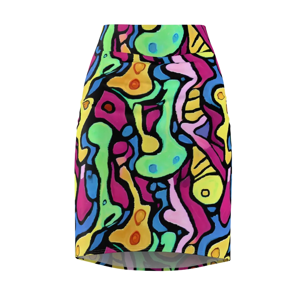 Pop Oracle on Pencil Skirt — Front