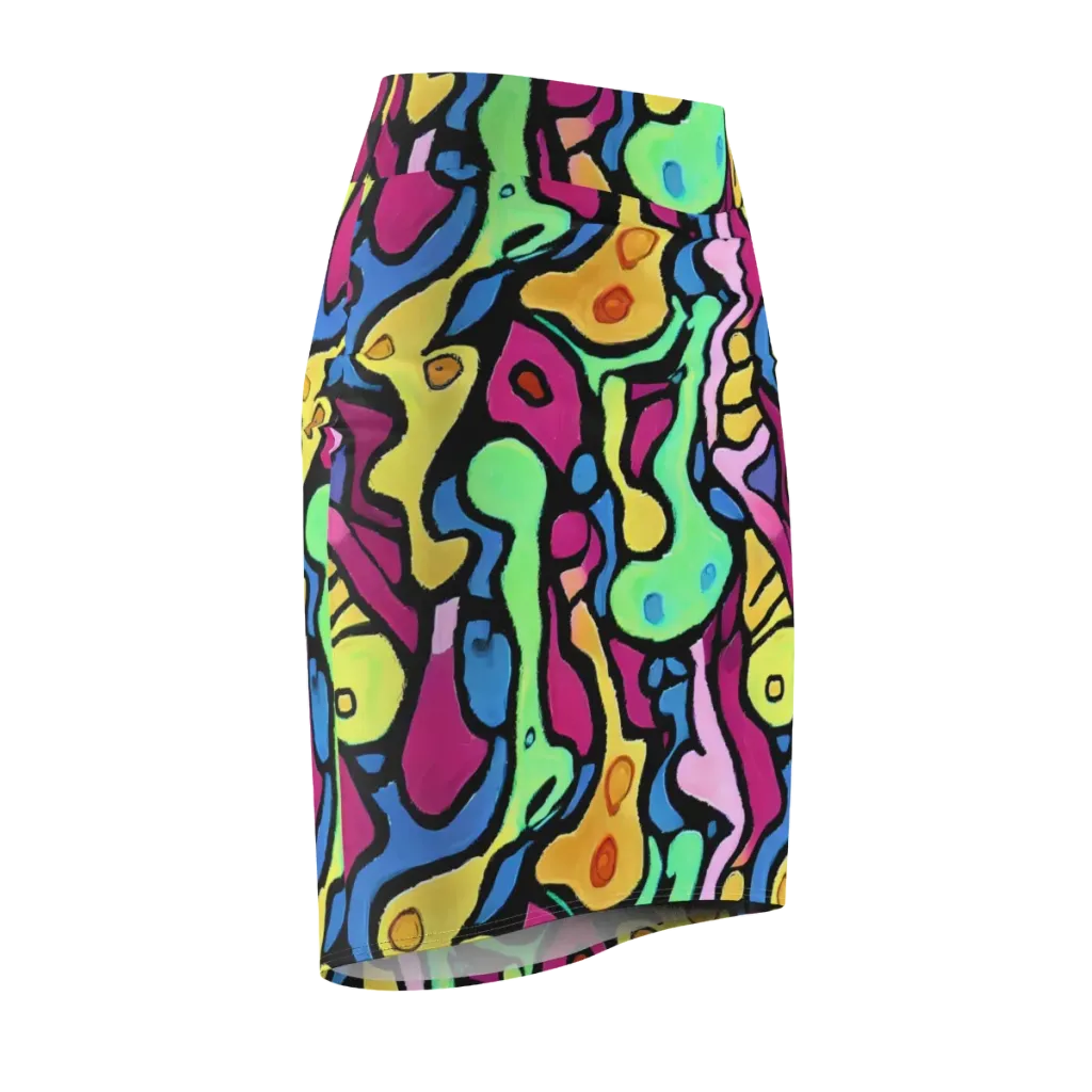 Pop Oracle on Pencil Skirt — Front Side
