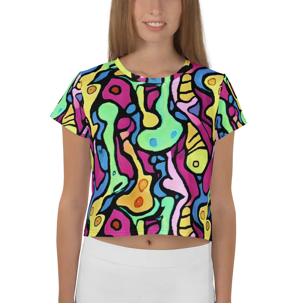 Pop Oracle on Crop Tee — Front