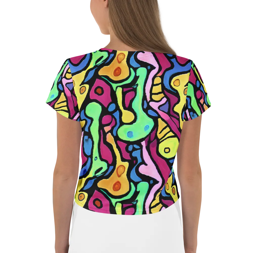 Pop Oracle on Crop Tee — Back