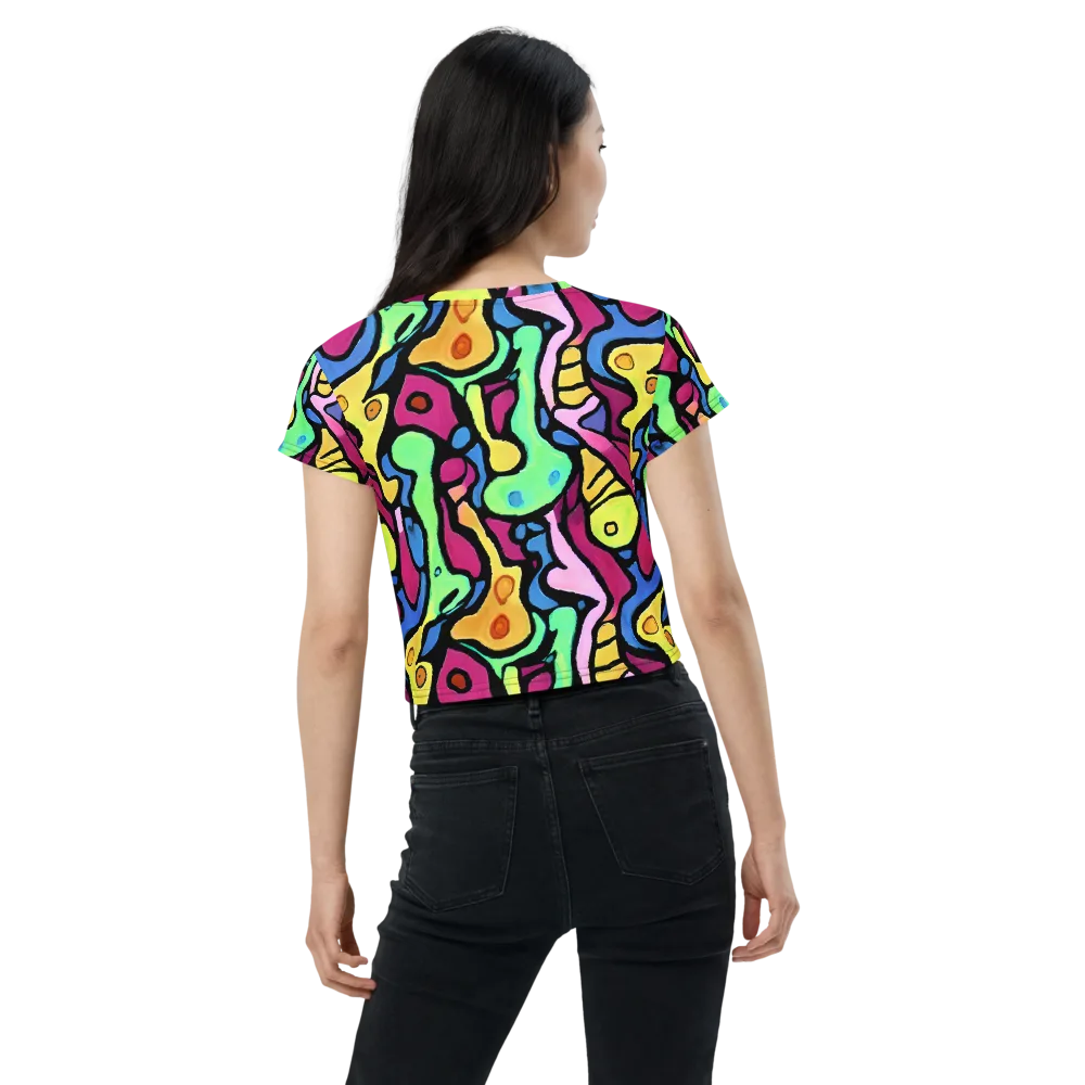 Pop Oracle on Crop Tee — Back