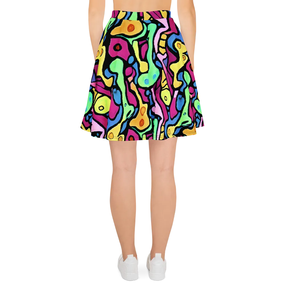 Pop Oracle on Skater Skirt — Back