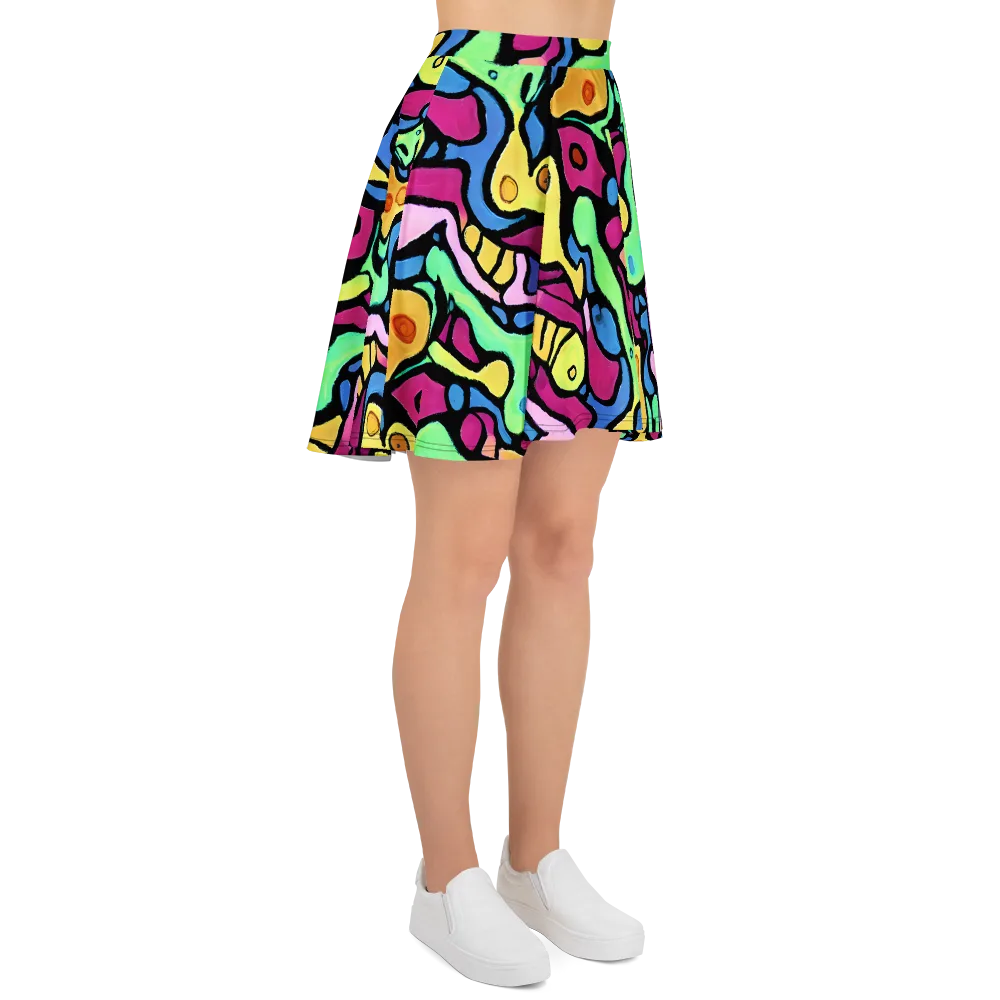 Pop Oracle on Skater Skirt — Right
