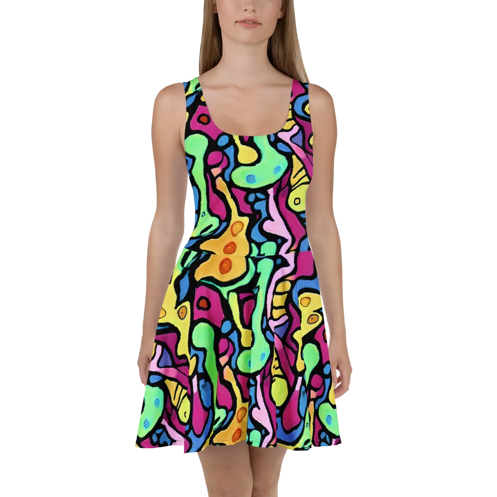 Pop Oracle on Skater Dress — Front