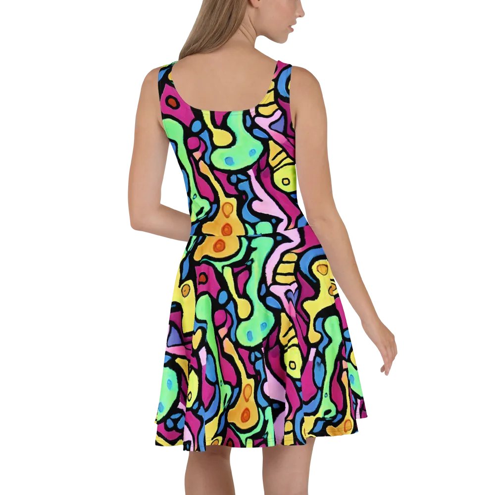 Pop Oracle on Skater Dress — Back