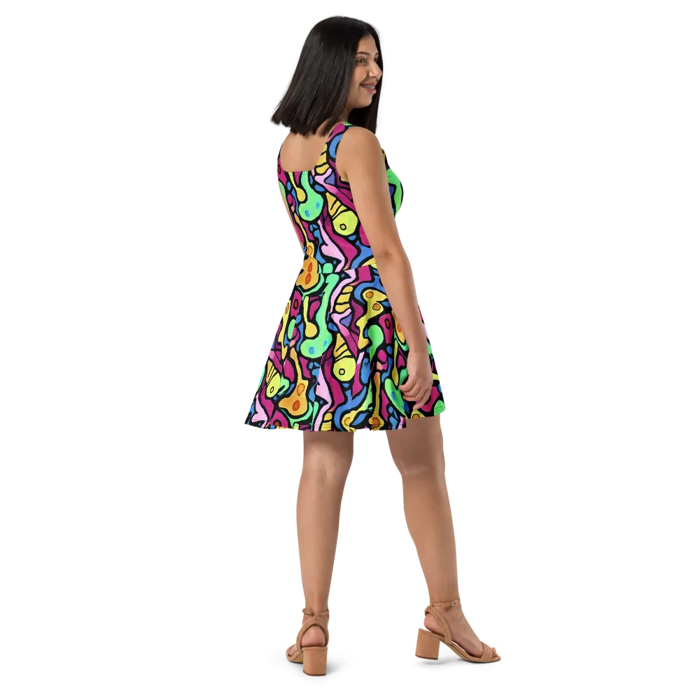 Pop Oracle on Skater Dress — Right