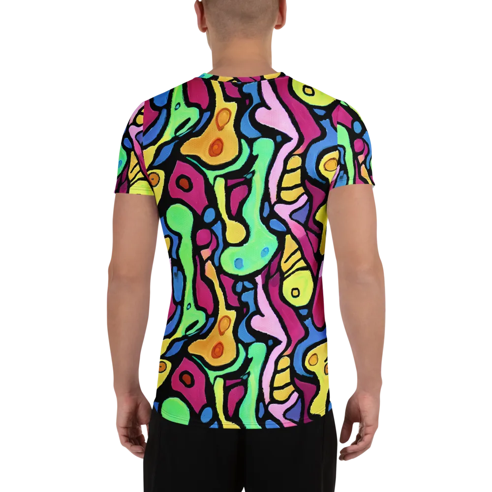 Pop Oracle on Men's Athletic T-Shirt — Back