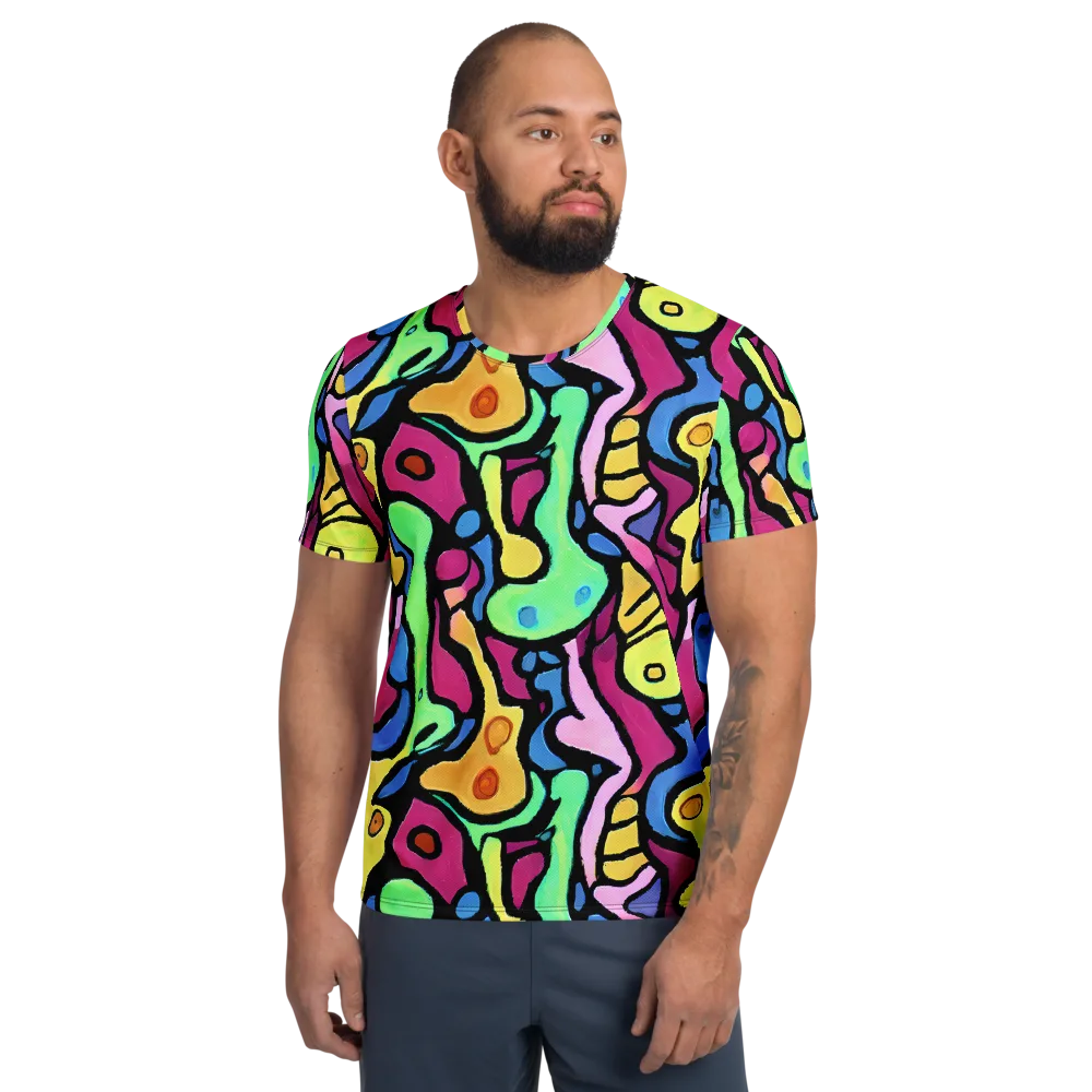 Pop Oracle on Men's Athletic T-Shirt — Front
