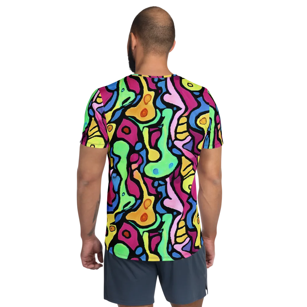 Pop Oracle on Men's Athletic T-Shirt — Back