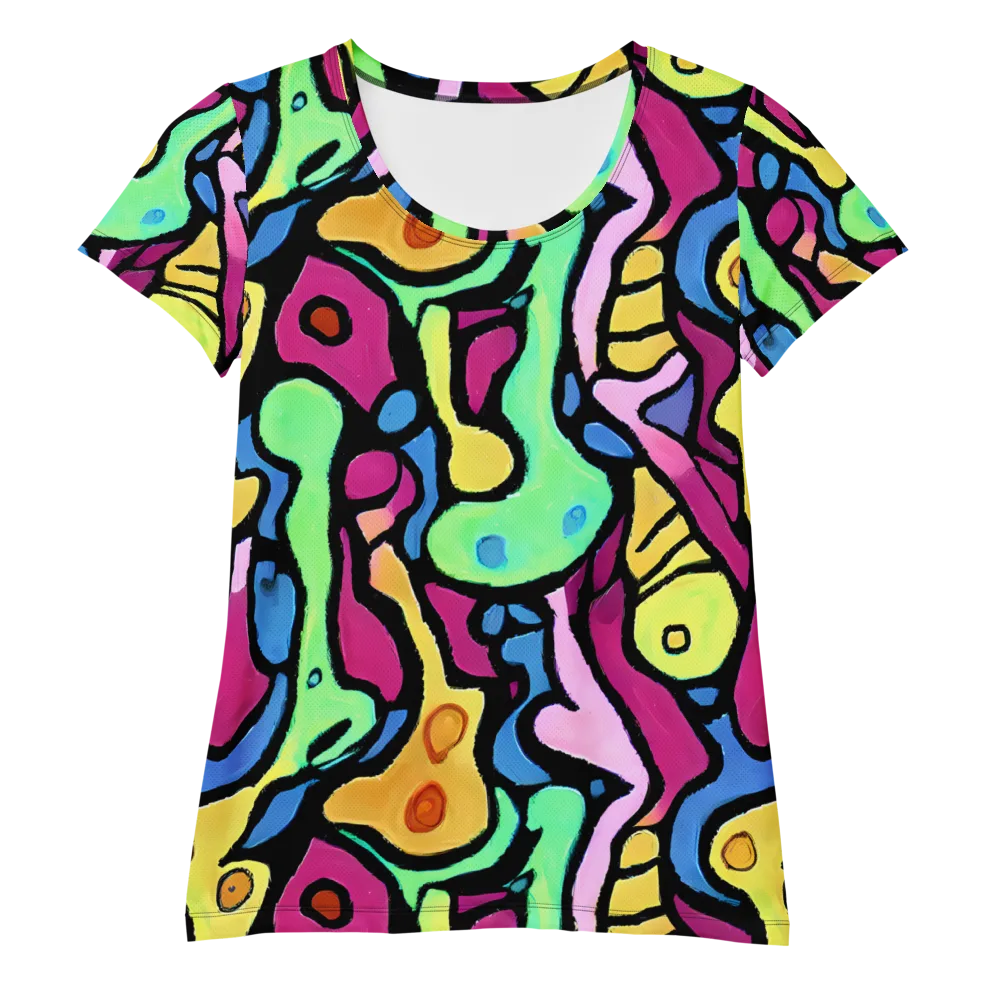 Pop Oracle on Women's Athletic T-Shirt — Front