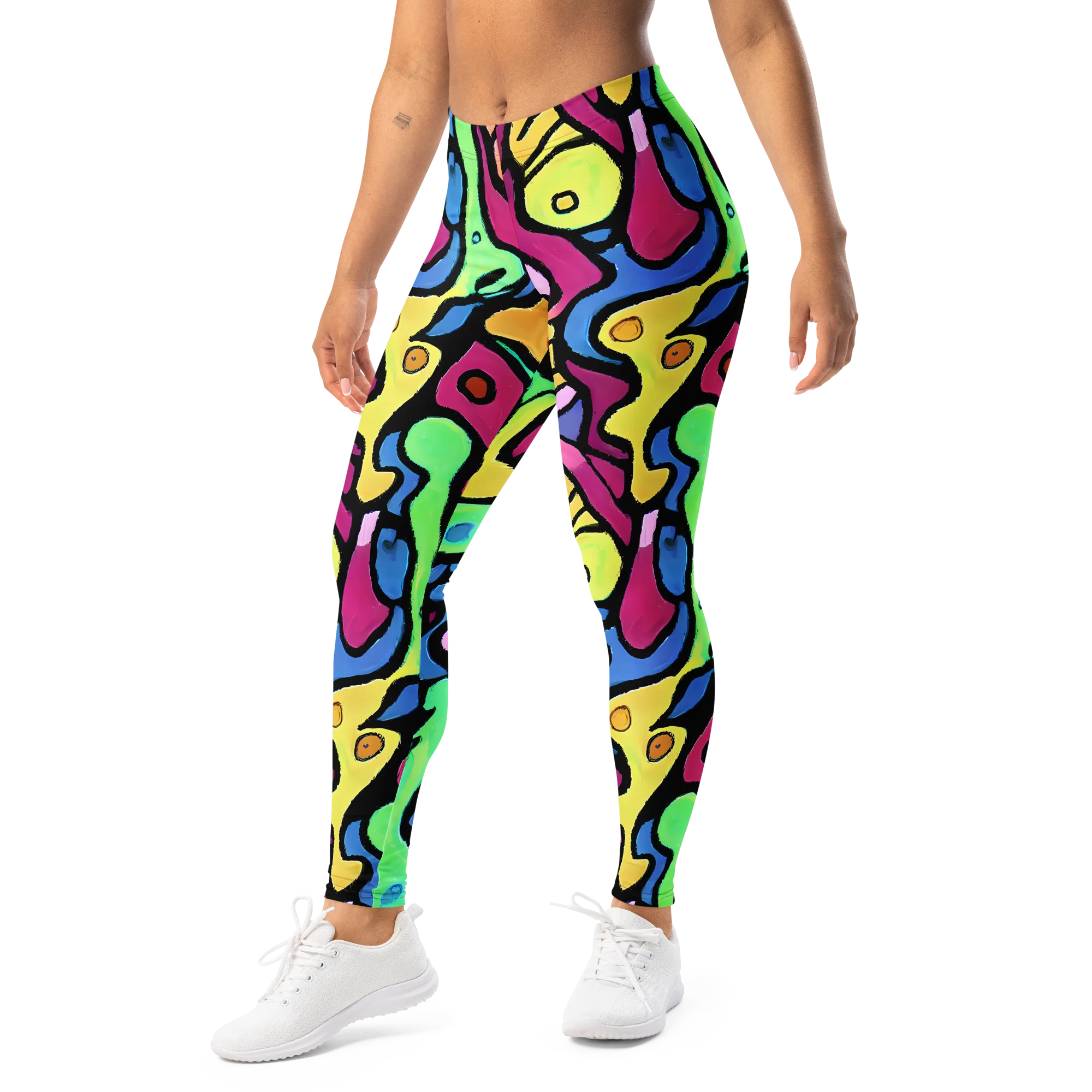 Pop Oracle on Leggings — Left Front