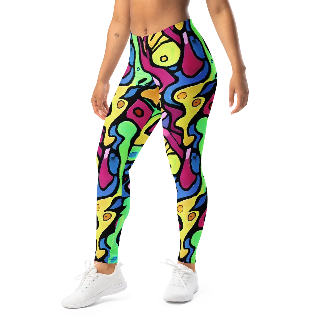 Pop Oracle on Leggings — Left Front