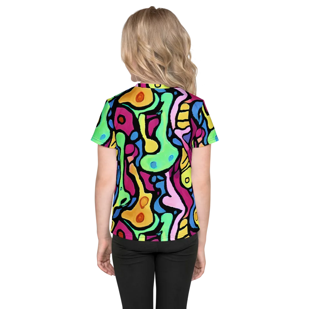Pop Oracle on Kids Crew Neck T-Shirt — Back