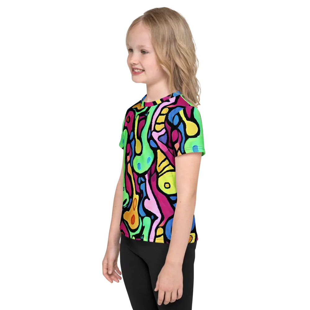 Pop Oracle on Kids Crew Neck T-Shirt — Left