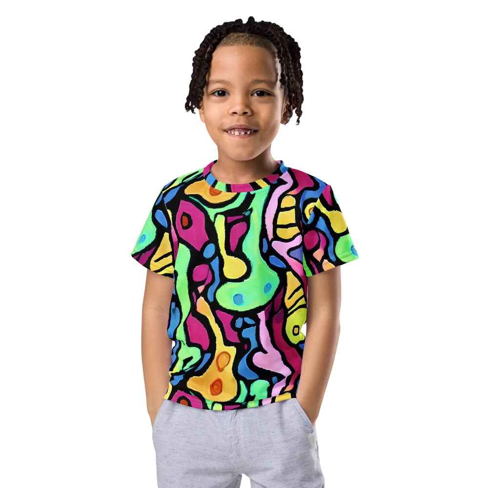 Pop Oracle on Kids Crew Neck T-Shirt — Front