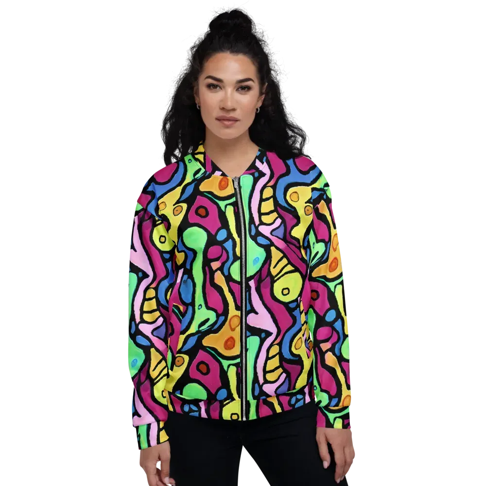 Pop Oracle on Bomber Jacket — Front